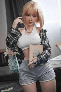 161cm (5ft3') E-Cup Asian Blonde 2B Silicone Sex Doll - SE#130SC - Golden