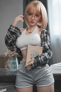 161cm (5ft3') E-Cup Asian Blonde 2B Silicone Sex Doll - SE#130SC - Golden
