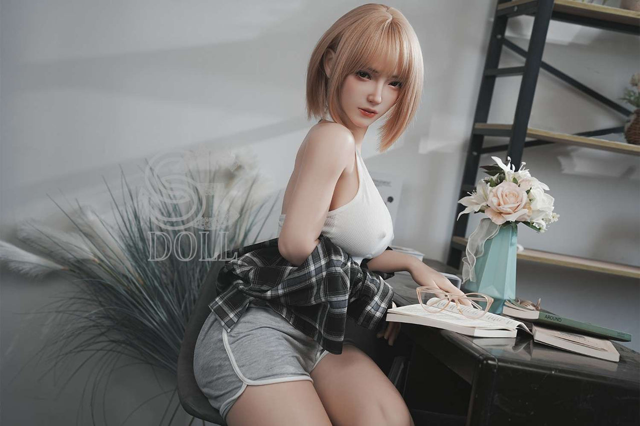 161cm (5ft3') E-Cup Asian Blonde 2B Silicone Sex Doll - SE#130SC - Golden