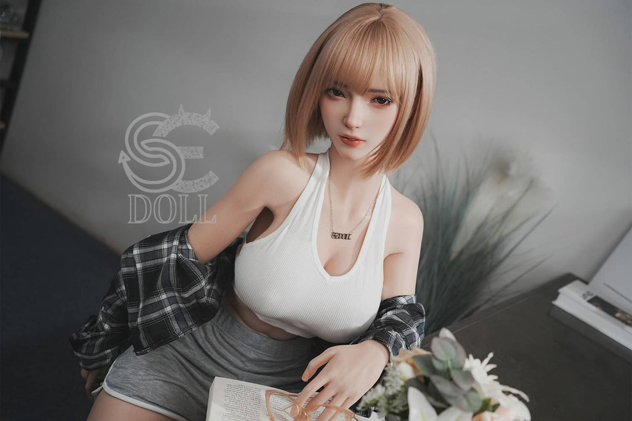161cm (5ft3') E-Cup Asian Blonde 2B Silicone Sex Doll - SE#130SC - Golden
