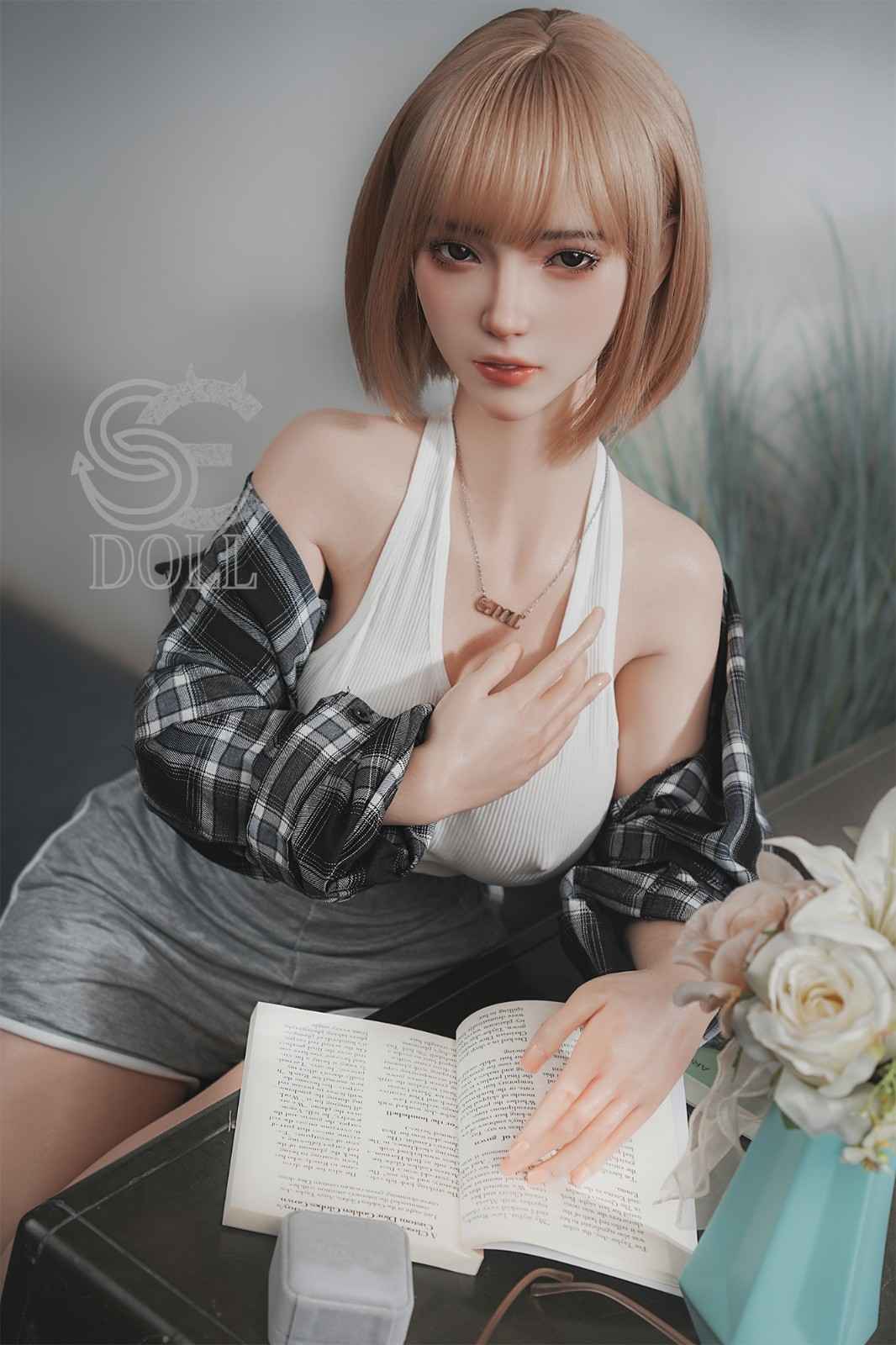 161cm (5ft3') E-Cup Asian Blonde 2B Silicone Sex Doll - SE#130SC - Golden