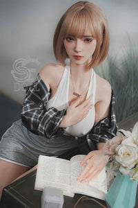 161cm (5ft3') E-Cup Asian Blonde 2B Silicone Sex Doll - SE#130SC - Golden