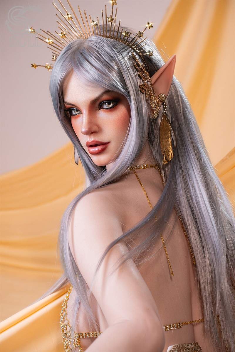 167cm (5ft5") Exotic Platinum Elf Full Silicone Sex Doll - E-Cup - SE#154SO - Evadora A.