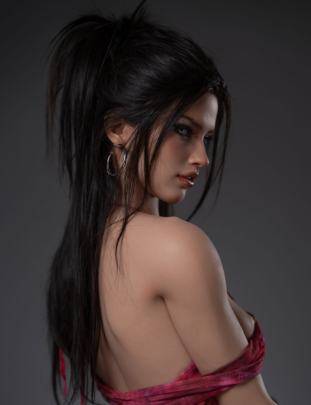 172cm (5ft8") Brunette Full Silicone Sex Doll – A-Cup - Stella