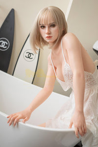 163cm (5ft3') Tiny Sex Doll Beautiful Blonde Silicone Sweetheart - Tina
