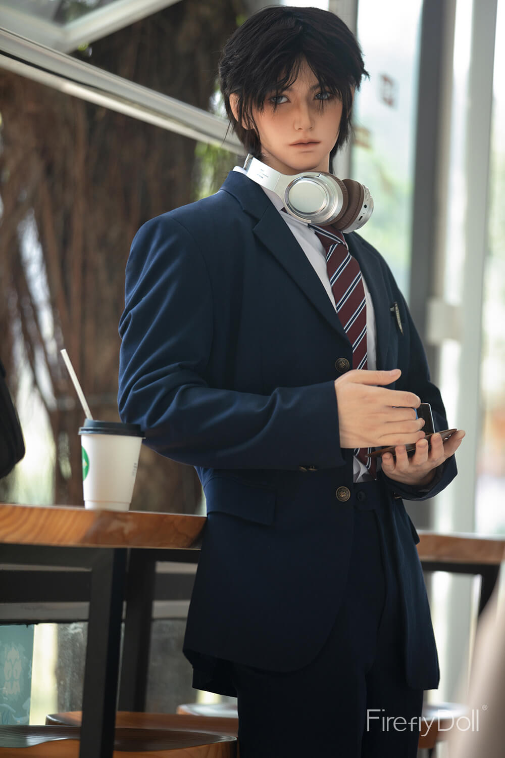 176cm (5ft7") Uniformed Gentleman Silicone Sex Love Doll - Jiang Ling