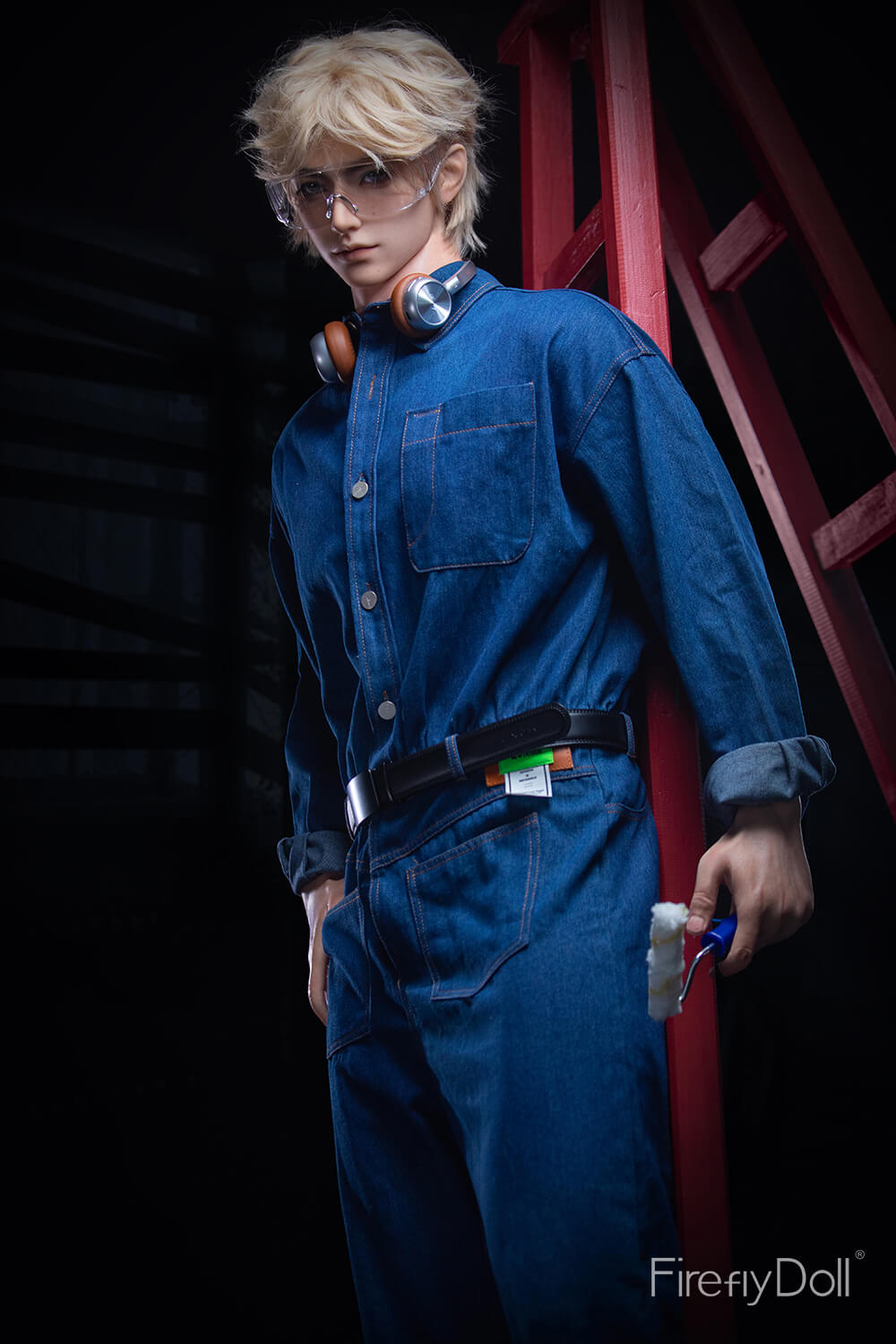 176cm (5ft7") Painter Silicone Sex Male Doll - Jiang Ling