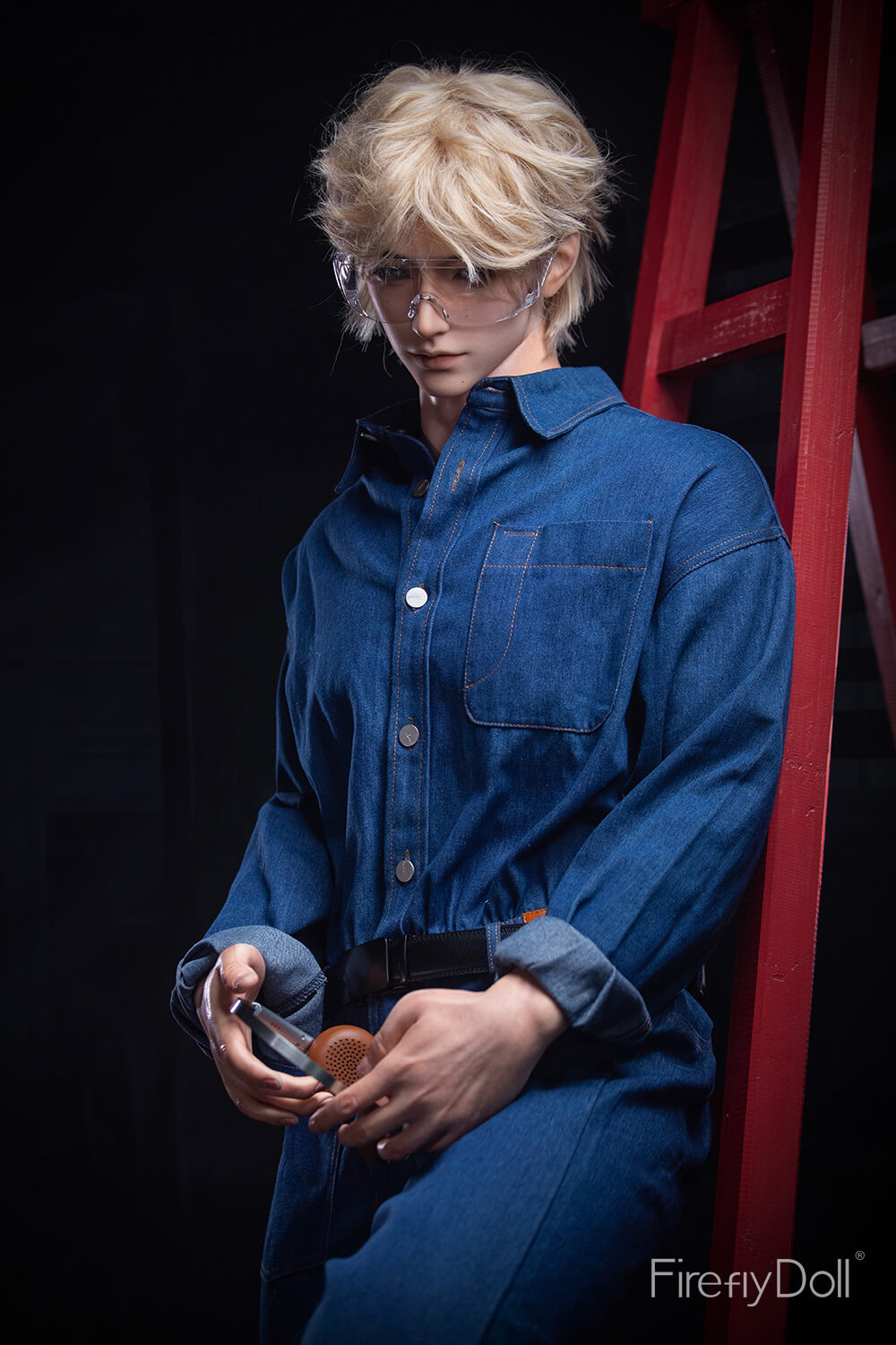 176cm (5ft7") Painter Silicone Sex Male Doll - Jiang Ling