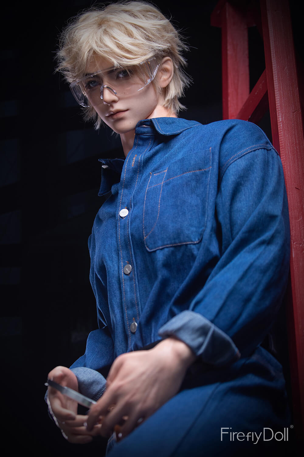 176cm (5ft7") Painter Silicone Sex Male Doll - Jiang Ling