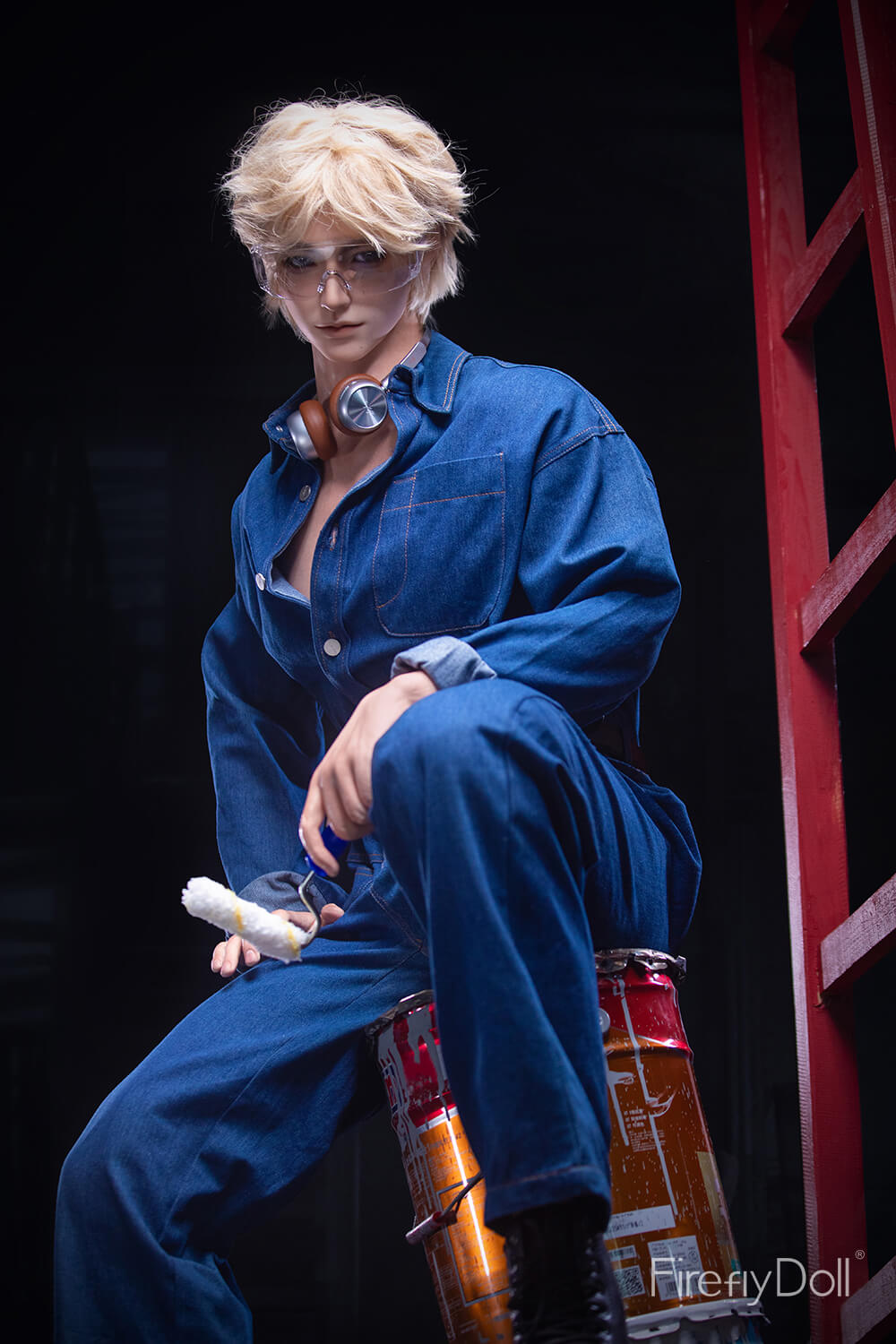 176cm (5ft7") Painter Silicone Sex Male Doll - Jiang Ling