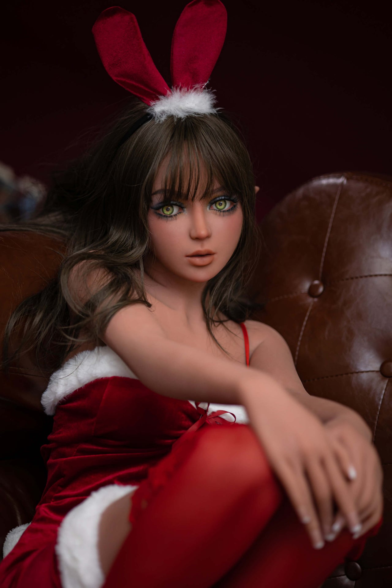 AIBEI 148cm (4ft8") Christmas Brunette TPE Sex Doll Head #AB4 - Layla