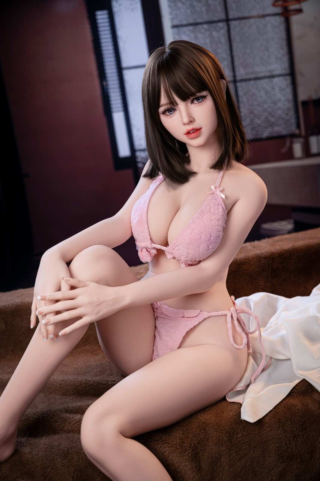 150cm (4ft11") F-Cup Brunette TPE Sex Doll - Head#228, AIBEI, , SRSD