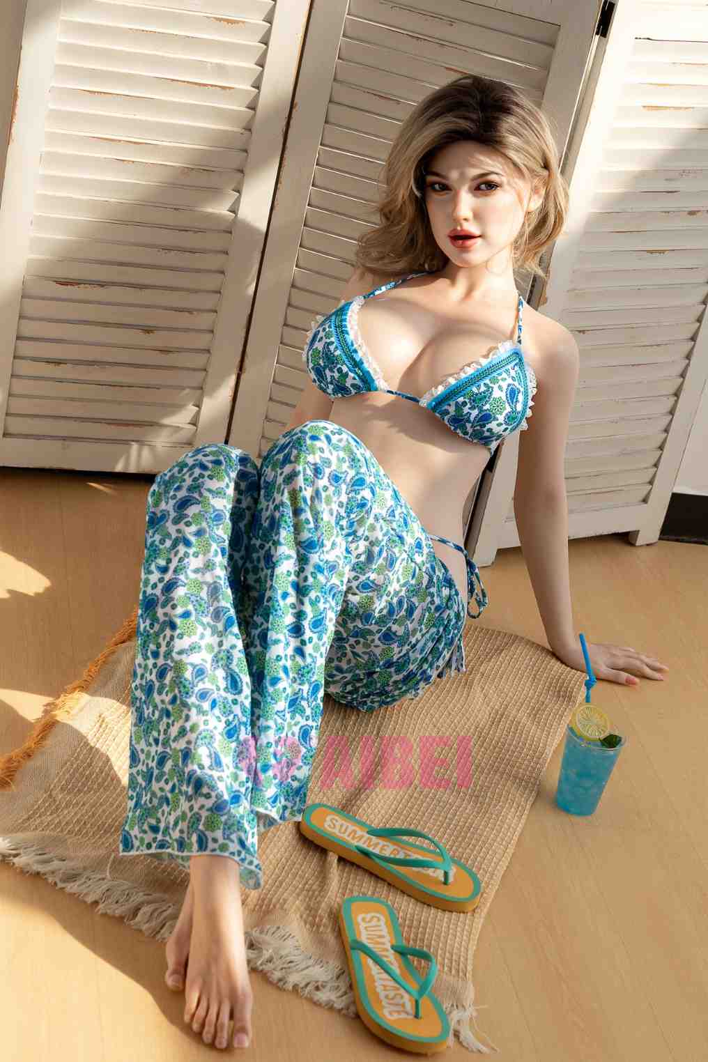 AIBEI 167cm (5ft4") Sexy Blonde Silicone Sex Doll - E-Cup- In Stock | EU Only