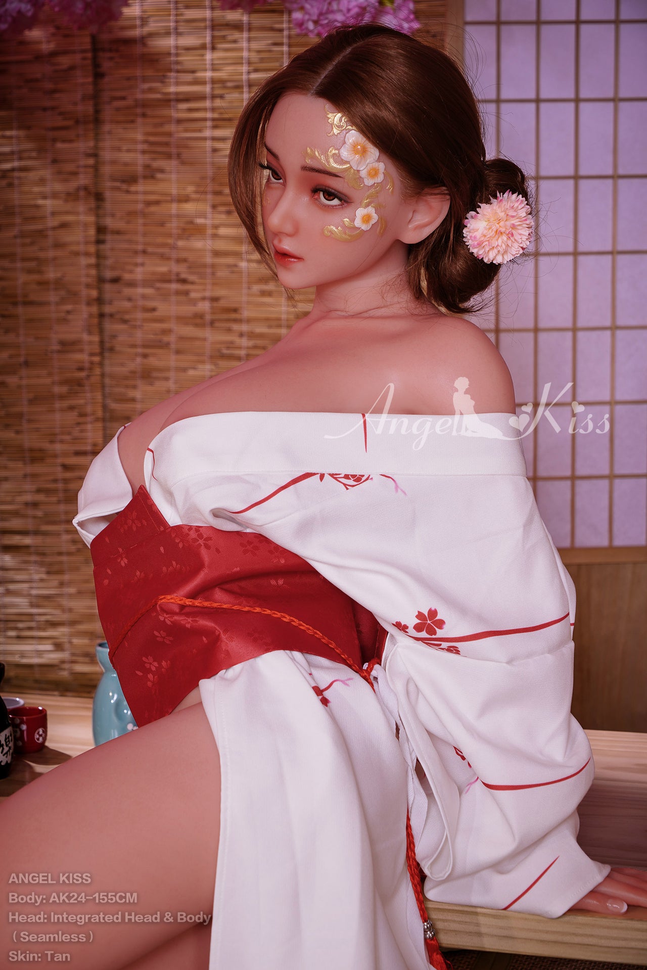 AK Doll 155cm (5ft1") Seamless Neck Silicone Sex Doll – Angie AK24