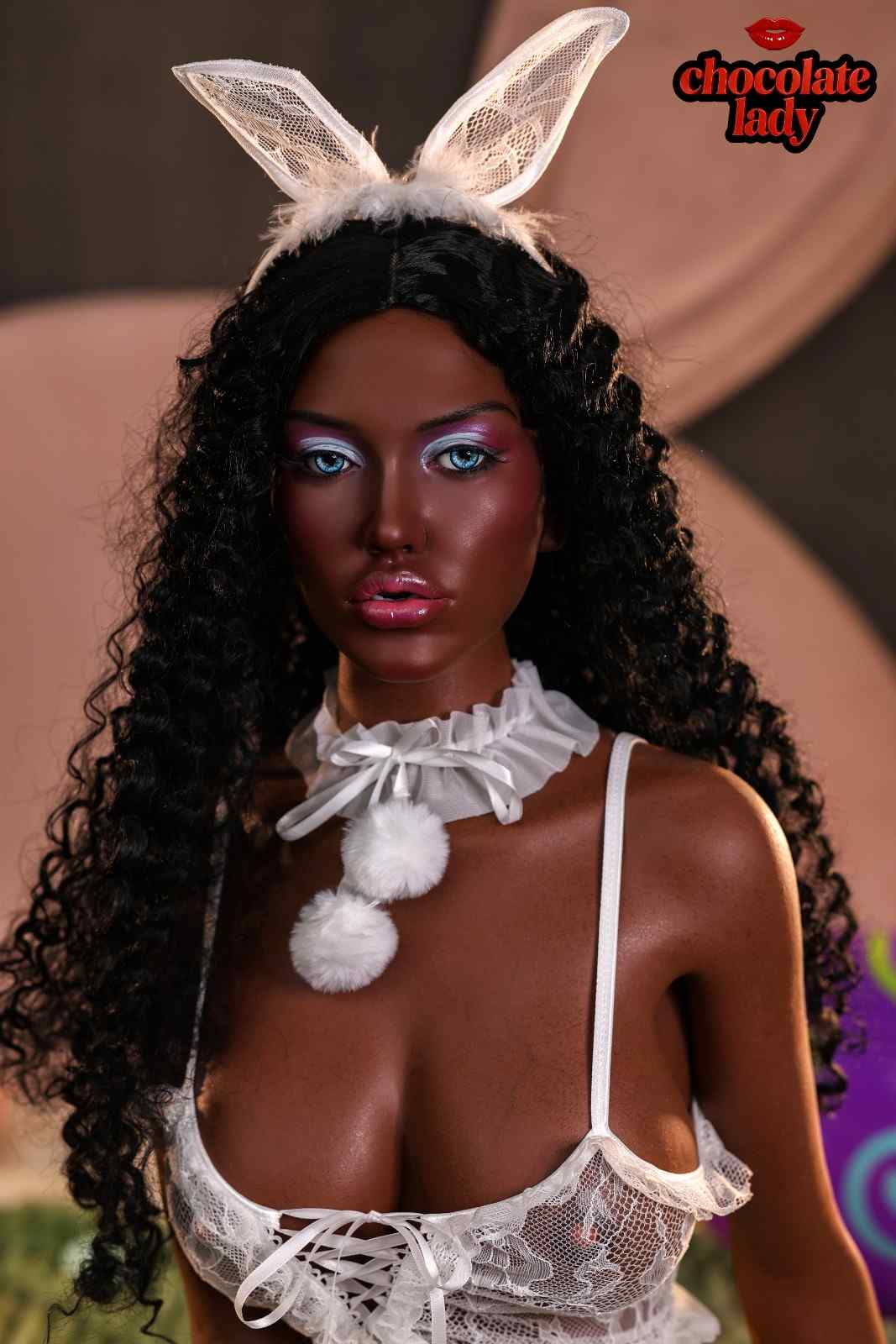 Chocolate Lady 159cm (5ft2") Ebony Silicone Sex Doll - B-Cup – Amy