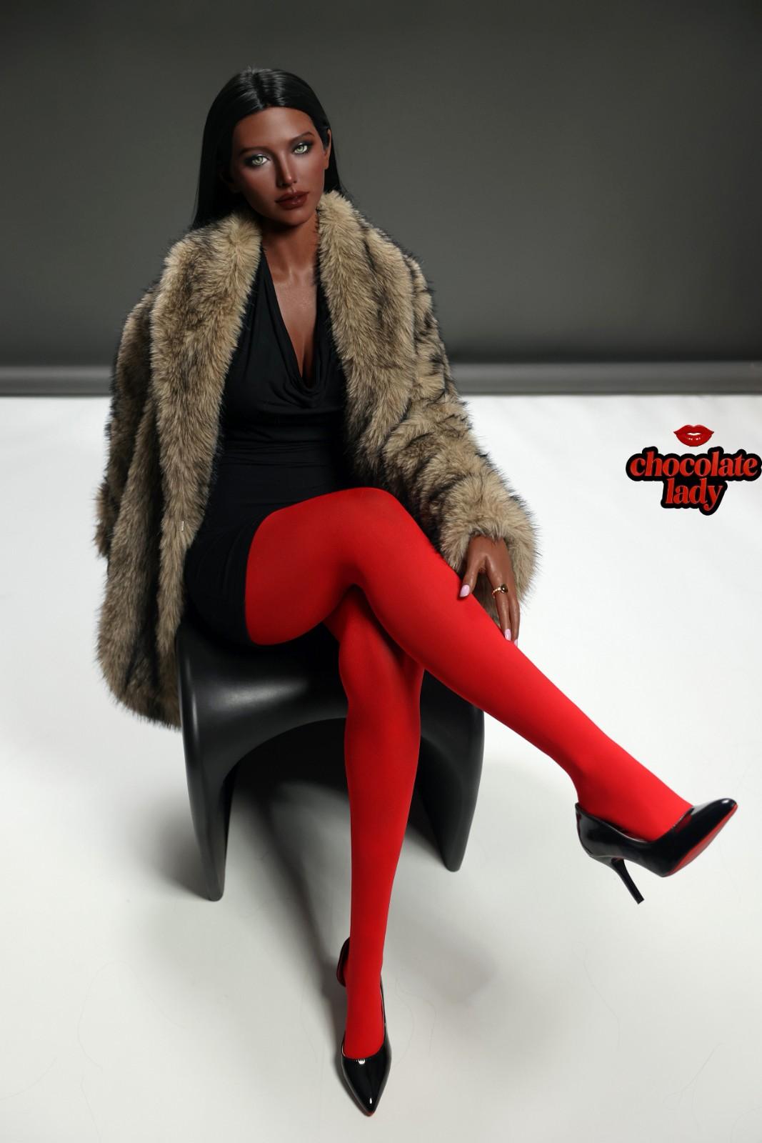 Chocolate Lady 166cm (5ft5") Chocolate Full Silicone Sex Doll - E-Cup – Naomi