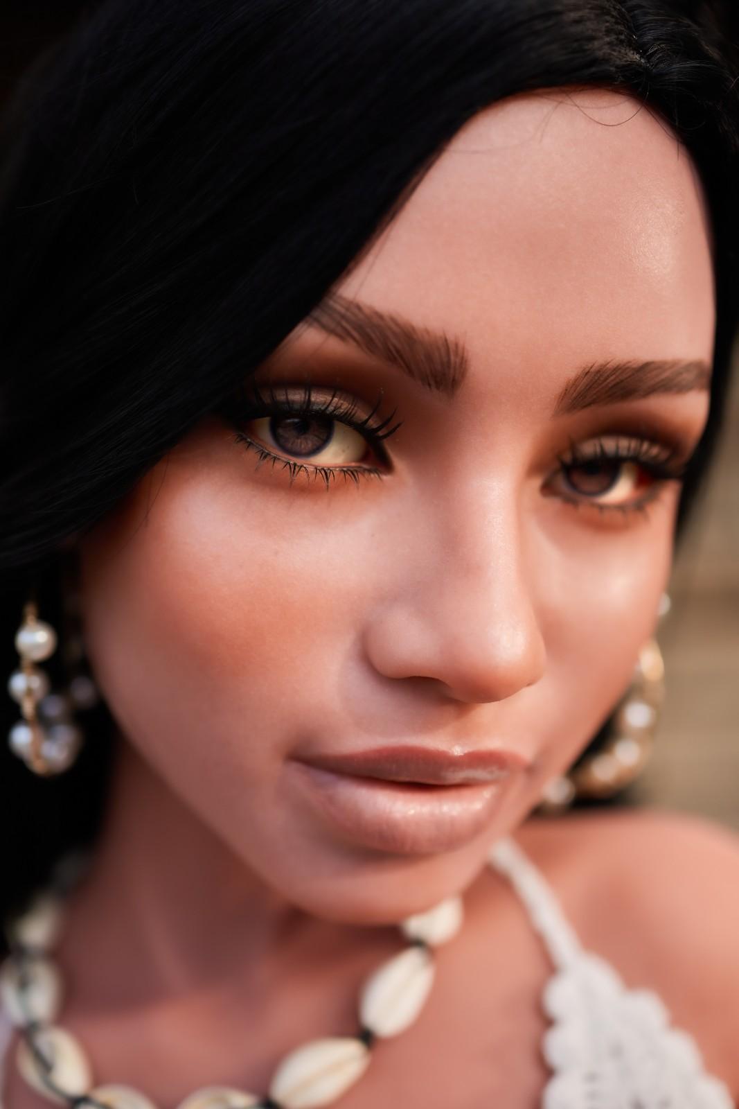 CLM 100cm (3ft2") Pretty Skinny Silicone Sex Doll Torso - AA-cup - Raven