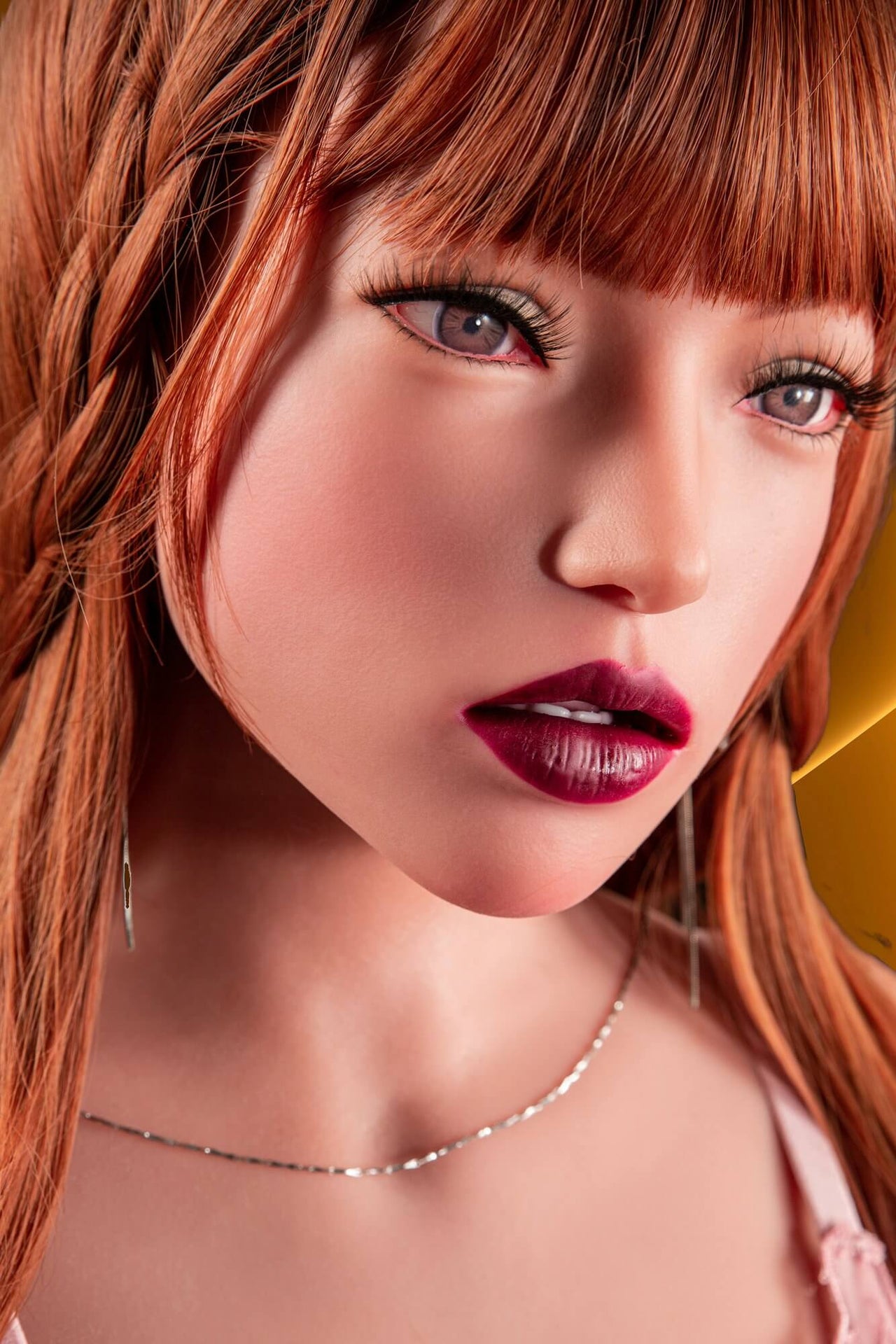 CLM 110cm (3ft6") Redhead Sex Doll Torso Body TPE & Silicone Head - Polly