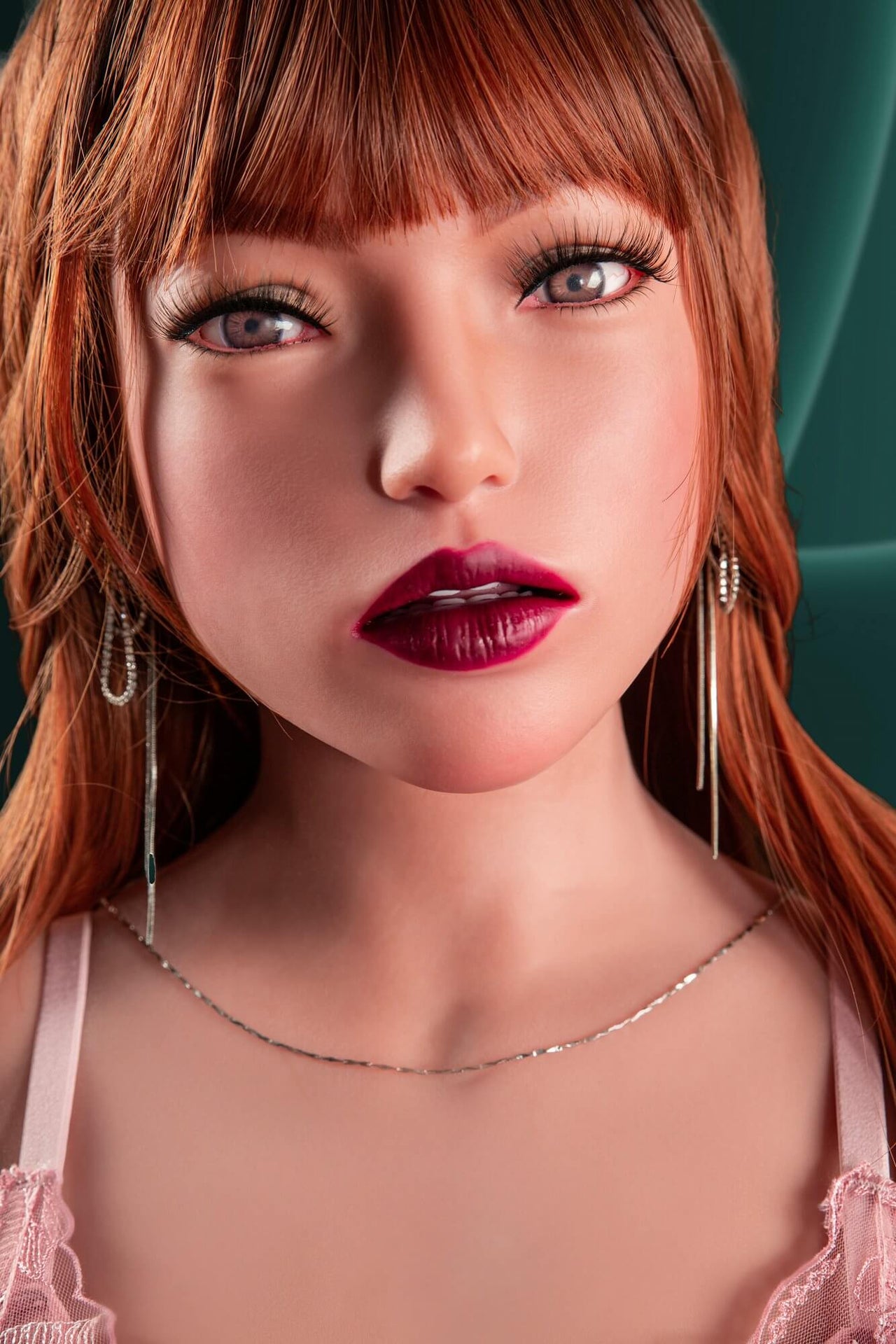 CLM 110cm (3ft6") Redhead Sex Doll Torso Body TPE & Silicone Head - Polly