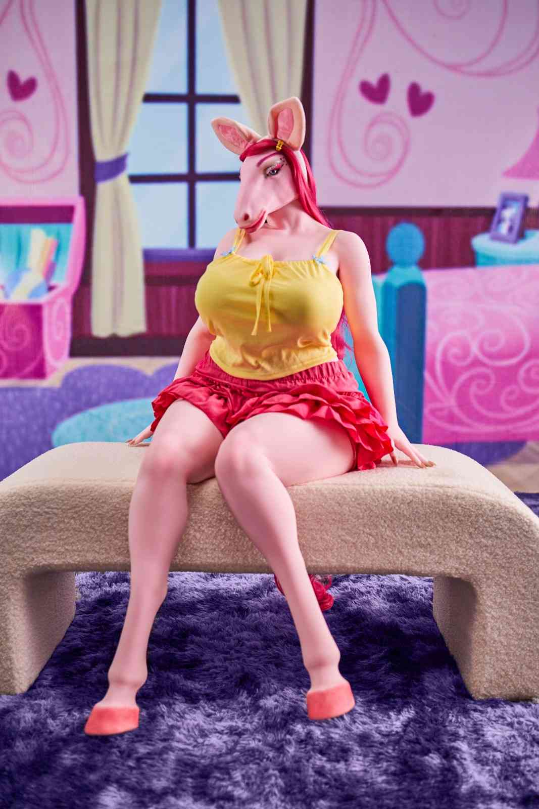 CLM 141cm (4ft7") Mermaid Pony Hybrid Sex Doll - E-Cup - Monie