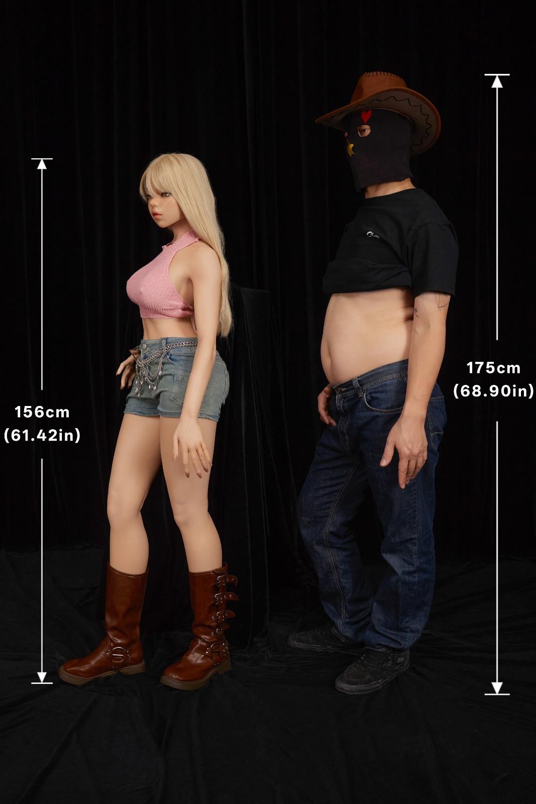 CLM 156cm (5ft1") Petite Ultra-Lightweight Realistic Silicone Sex Doll – Rhea