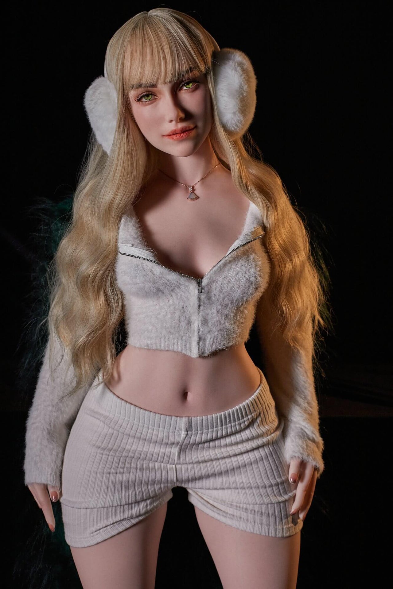 CLM 160cm (5ft3') Blonde Lifelike Silicone Sex Doll - A-Cup - Imani