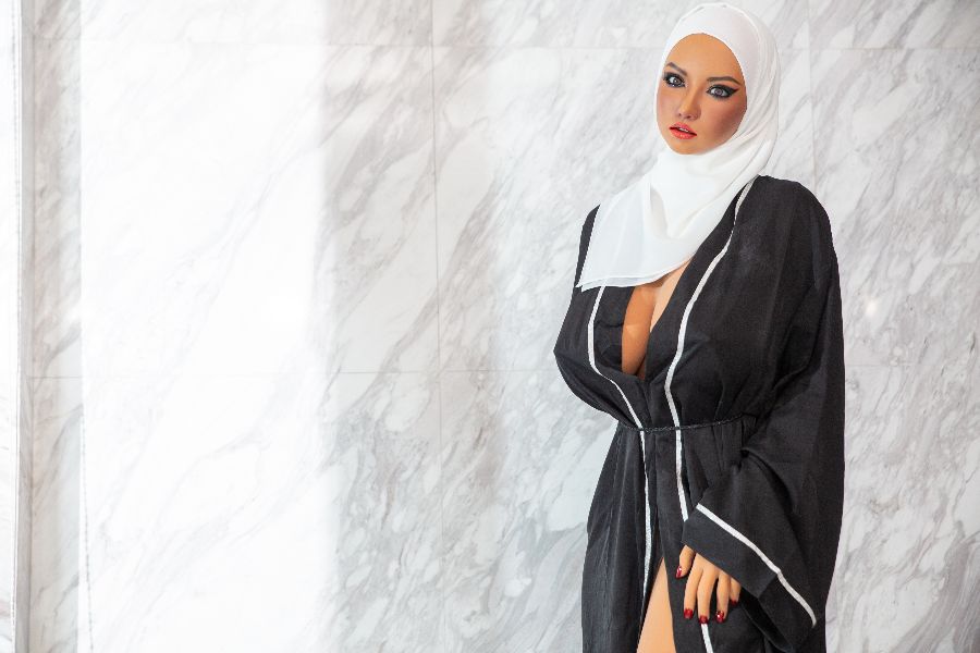 CLM 160cm (5ft3") Middle Eastern Muslim Curvy Hijab Lady Sex Doll - In Stock | US Only