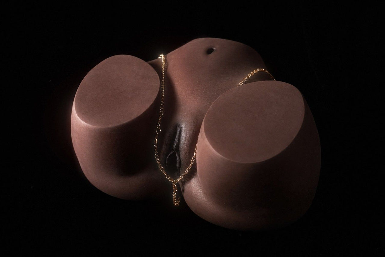 CLM 23.5cm (9.2") Big Butt RS-6 Cocoa Skin Tone - Silicone Sex Torso - Climax Doll Pro