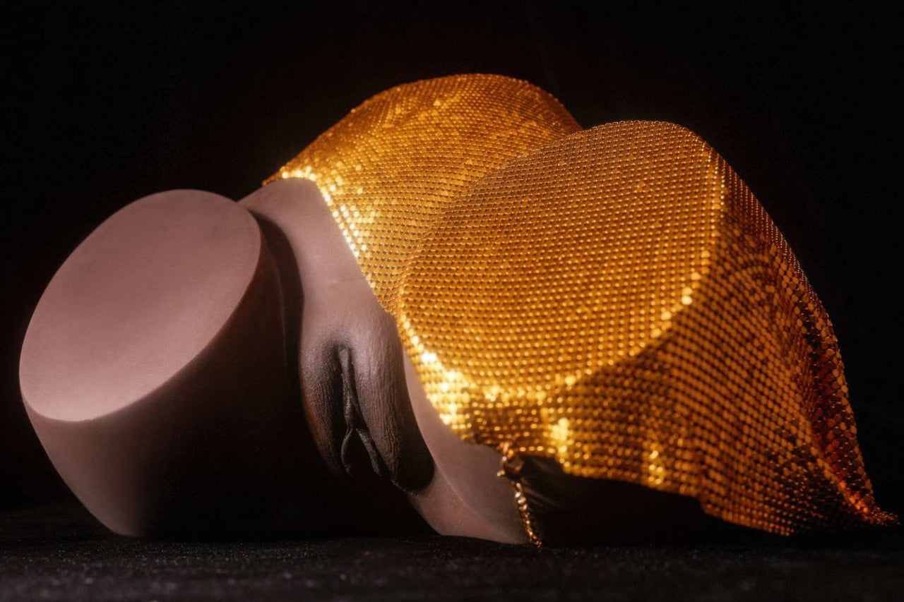 CLM 23.5cm (9.2") Big Butt RS-6 Cocoa Skin Tone - Silicone Sex Torso - Climax Doll Pro