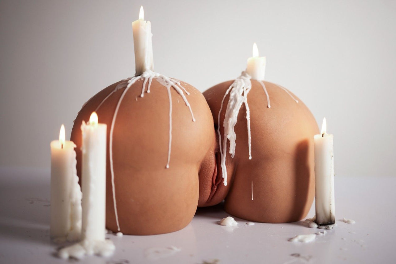 CLM 23.5cm (9.2") Big Butt RS-6 Yellow - Silicone Sex Torso - Climax Doll Pro