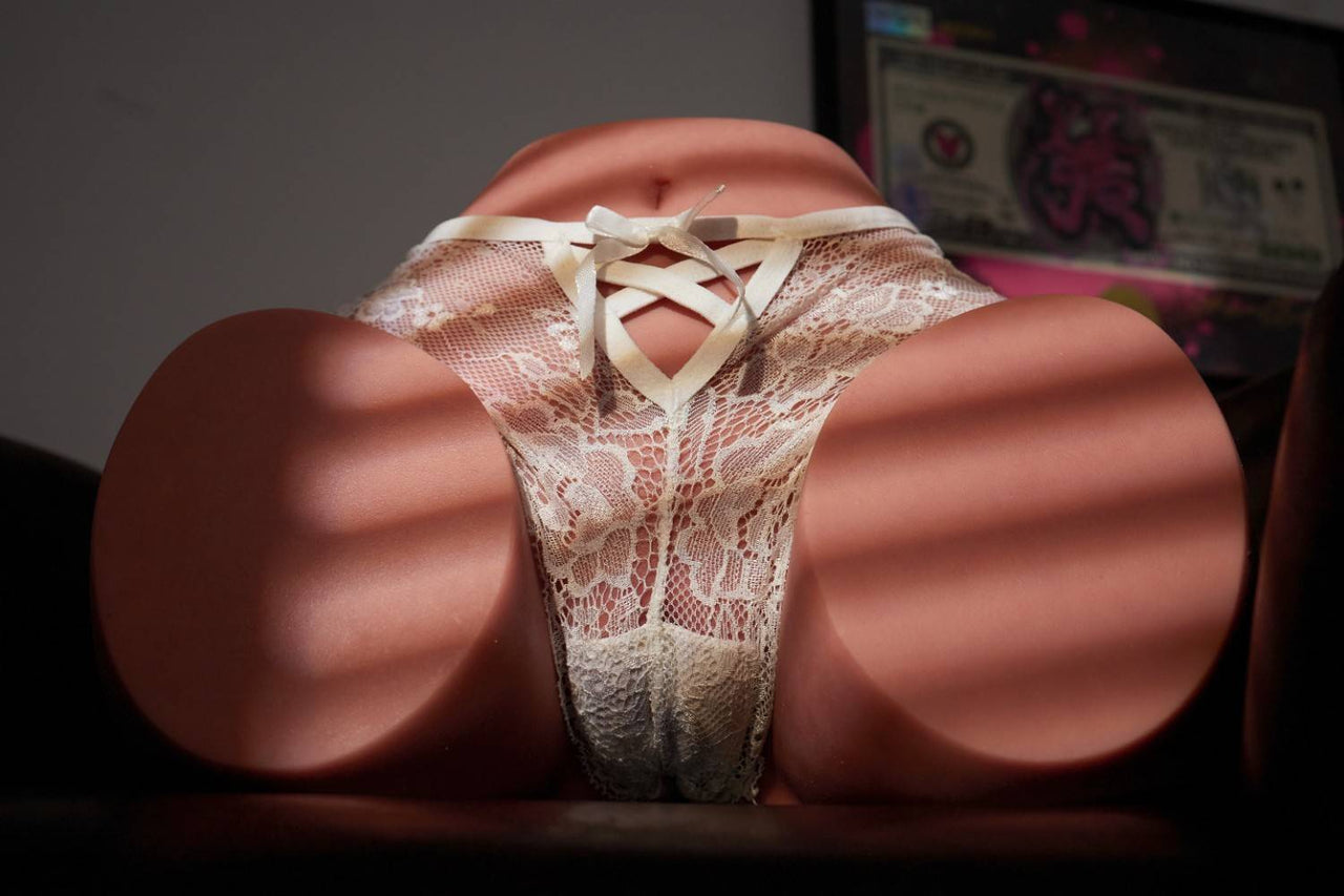 CLM 23.5cm (9.2") RS-6 Black Skin Sex Silicone Torso Butt - Climax Doll Pro