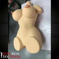 Thumbnail for CLM 75cm (29.5') Ready-to-Ship Busty Torso Sex Doll in Black Skin