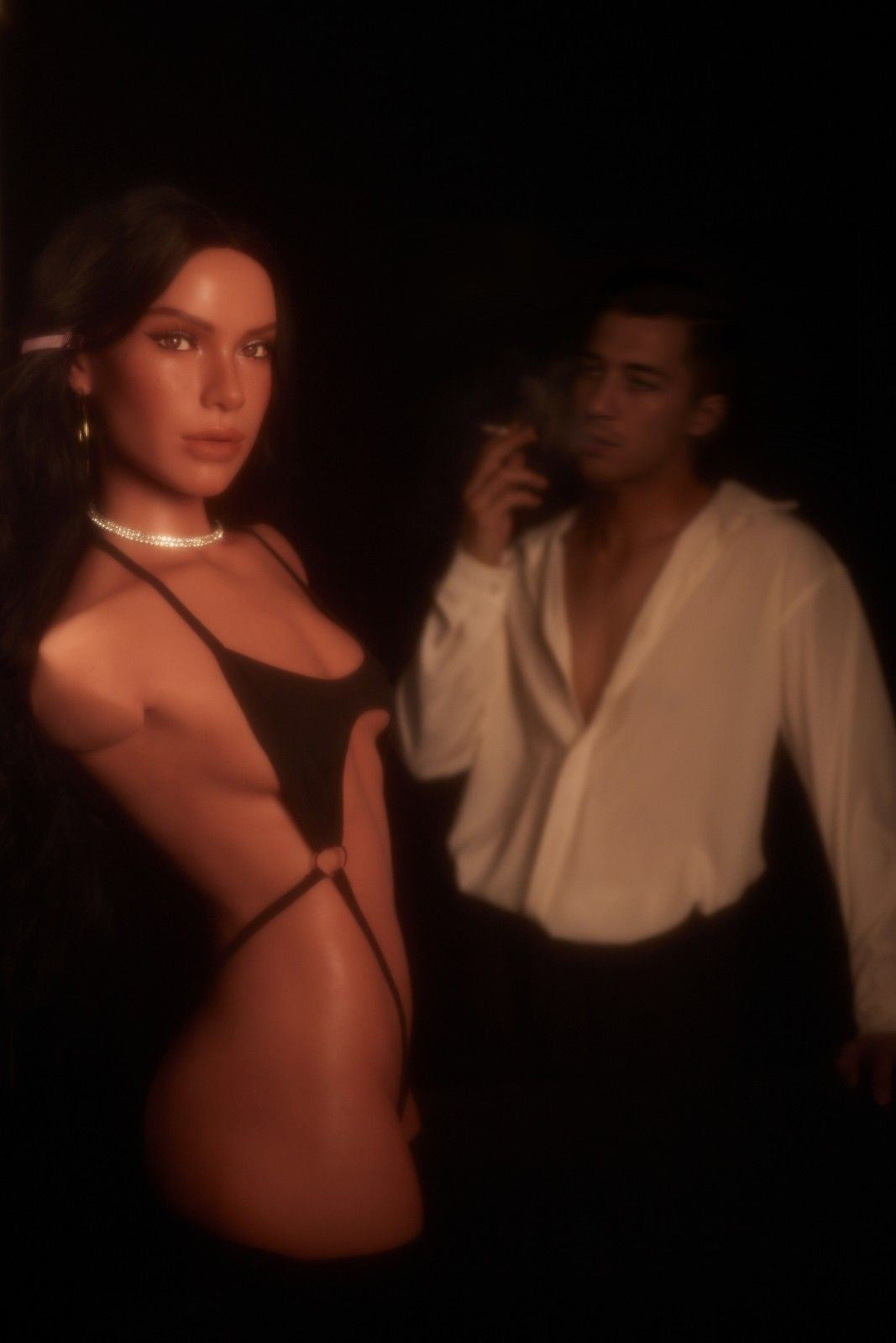 CLM 80cm (2ft6") Sexy Slim Silicone Sex Doll Torso - AA-cup - Carmen