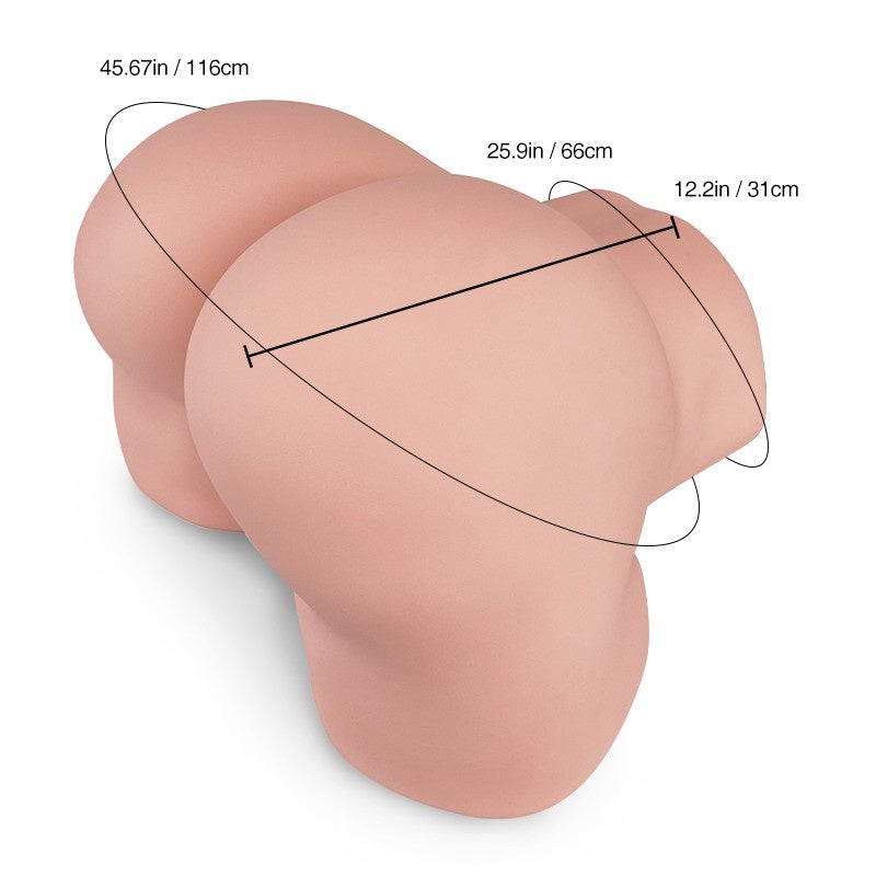 61.5cm (24.2in") Fair Skin Big Ass Realistic Pussy Sex Doll with Tantabutt – Daisy Fair