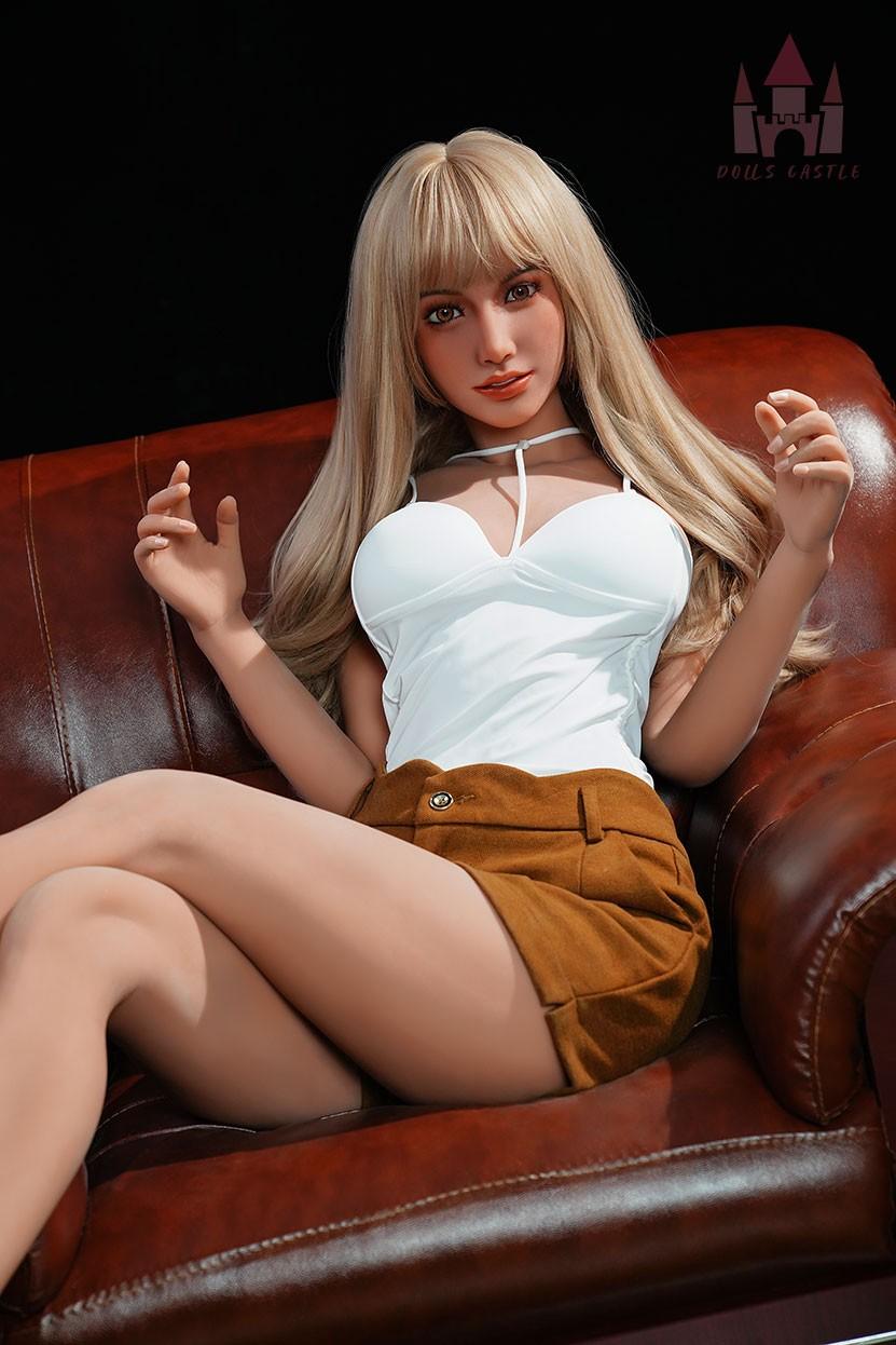 Doll Castle 163cm (5ft4") Blonde Sex Doll with Gel Breast - E-Cup - In Stock | US Only