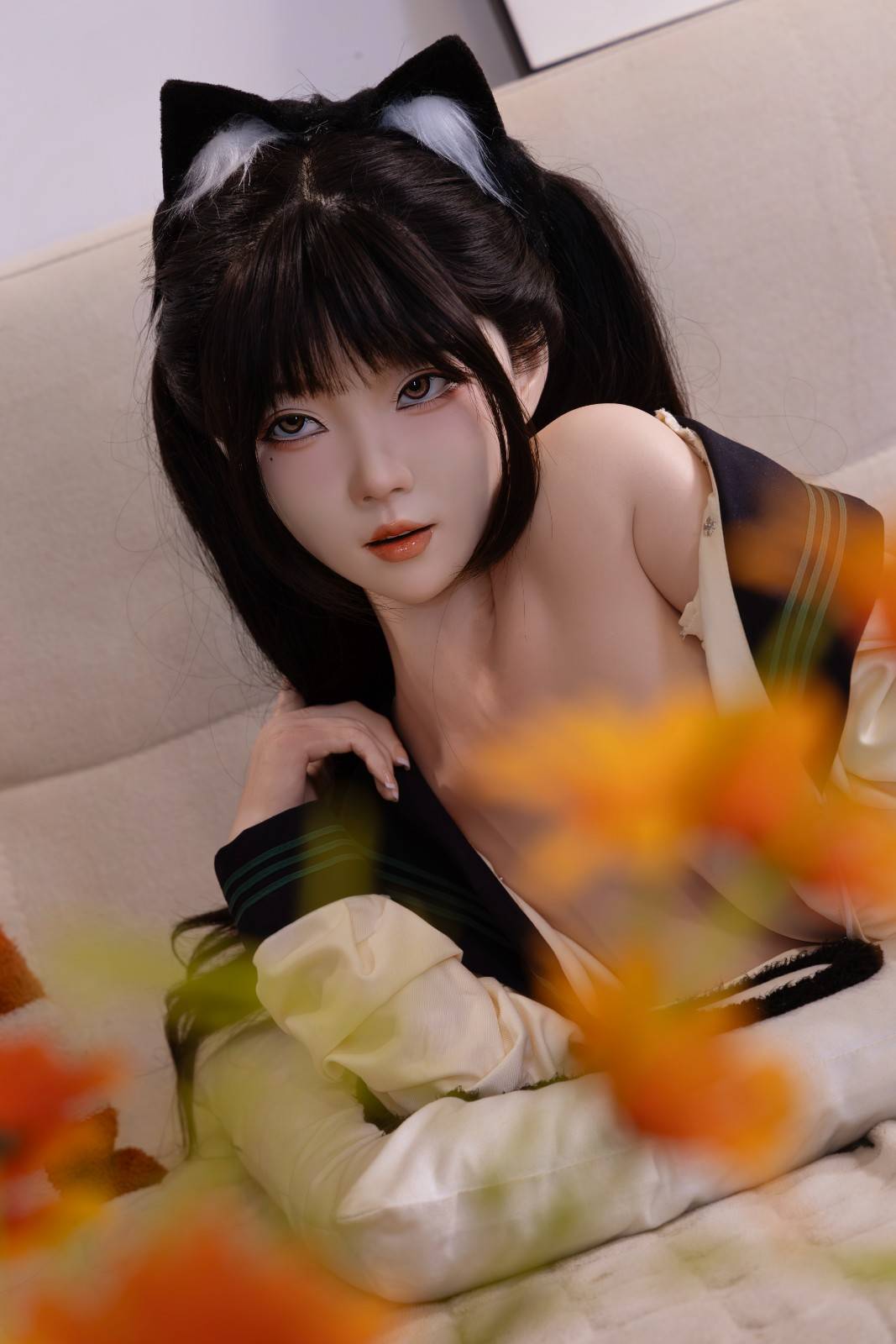 148cm (4ft8") Lifelike Asian Silicone Love Doll - C-Cup - Tamaki
