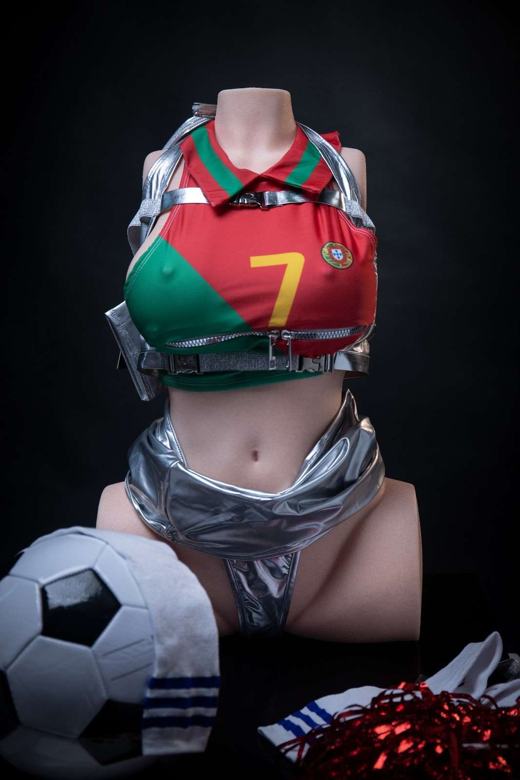 Erovenus 60cm (23.6") LoveNestle Series Soccer Player Silicone Torso Doll - Jessica