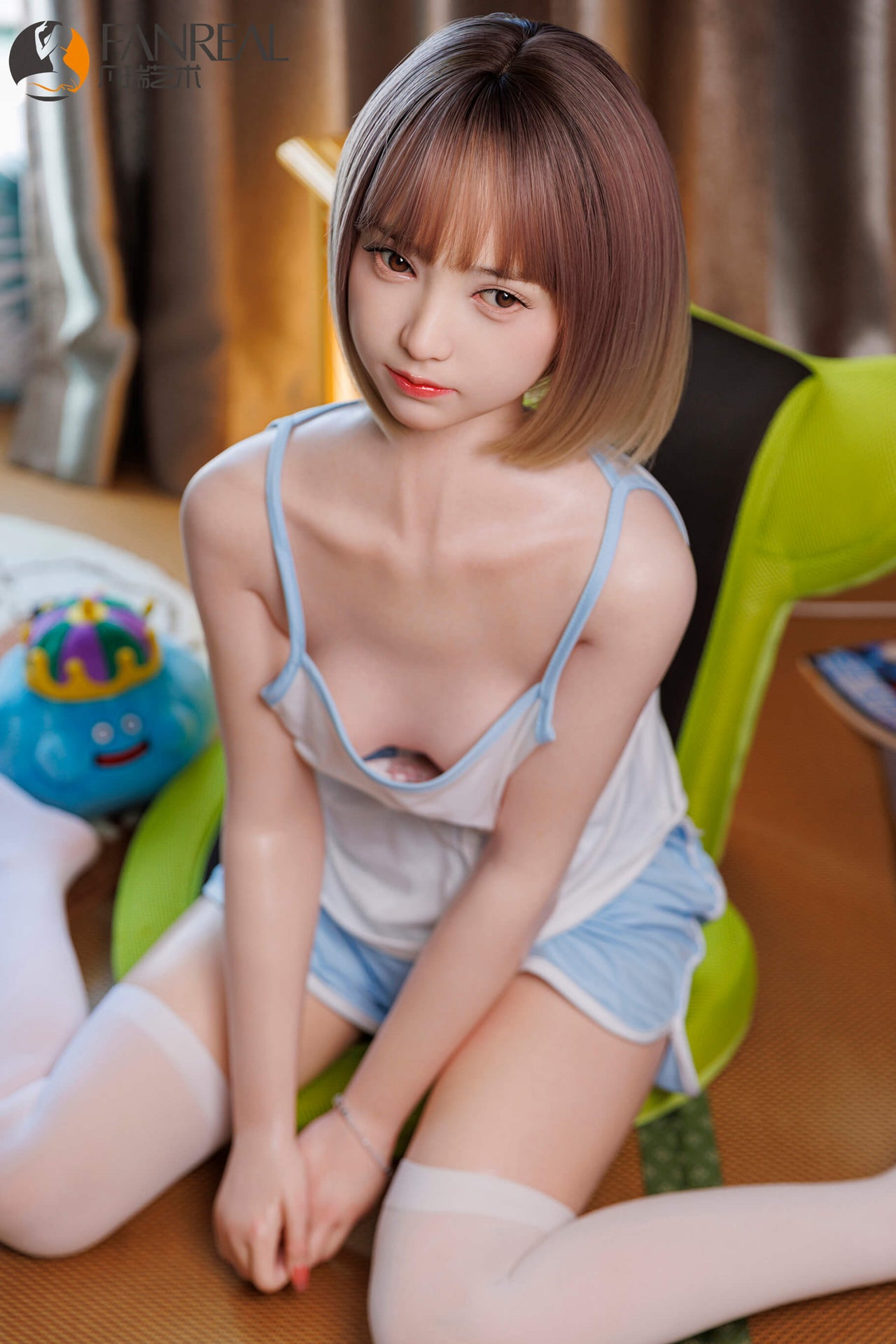 Fanreal 153cm (5ft0") Japanese Short Hair Silicone Sex Doll - B-Cup - Mo