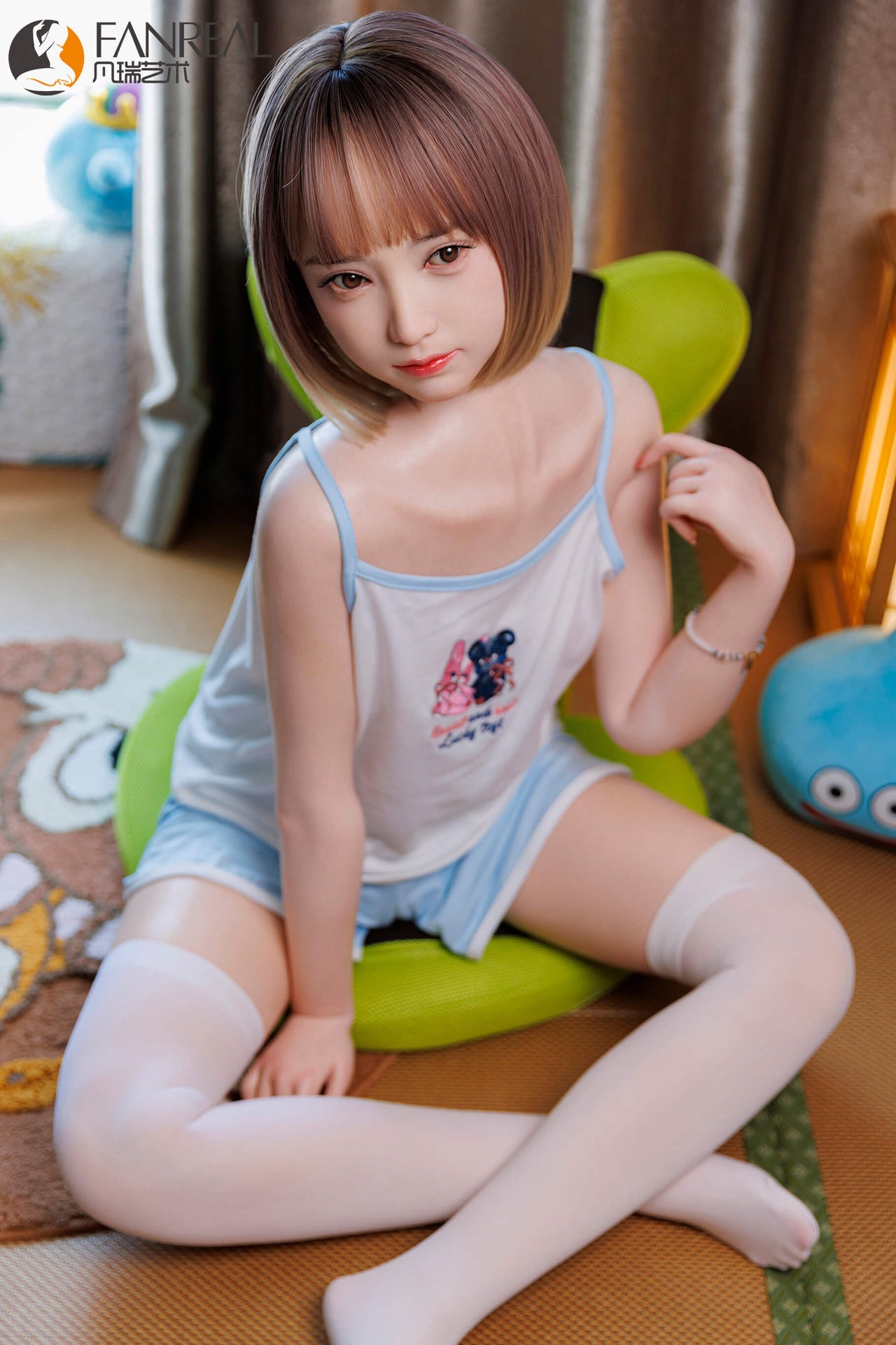 Fanreal 153cm (5ft0") Japanese Short Hair Silicone Sex Doll - B-Cup - Mo