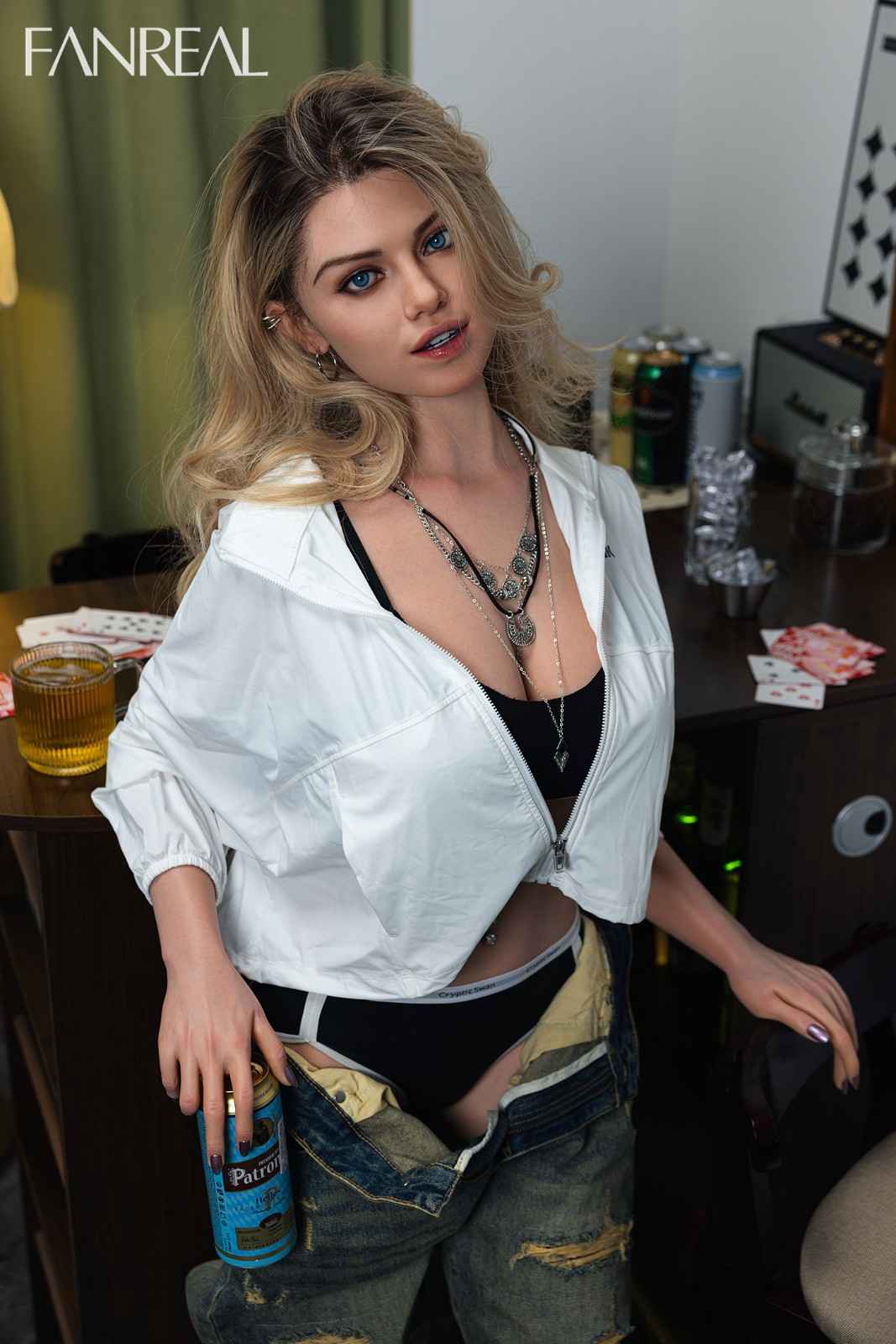 Fanreal 168cm (5ft5") Tender Blonde Silicone Sex Doll - F-Cup - Maria - In Stock | US Only