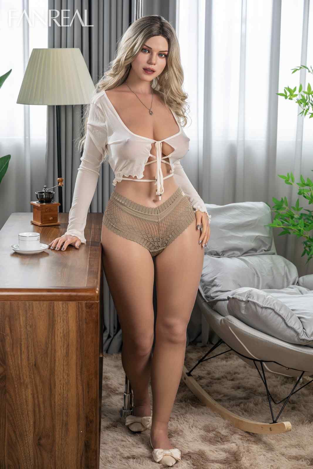 Fanreal 170cm (5ft5") Blonde Silicone Sex Love Doll - G-Cup – Carlee - In Stock | US Only