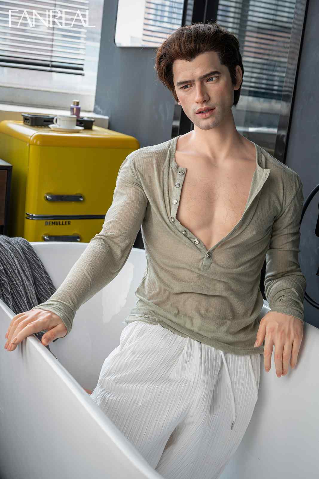 Fanreal 173cm (5ft8") Male Silicone ROS Sex Doll – Carter