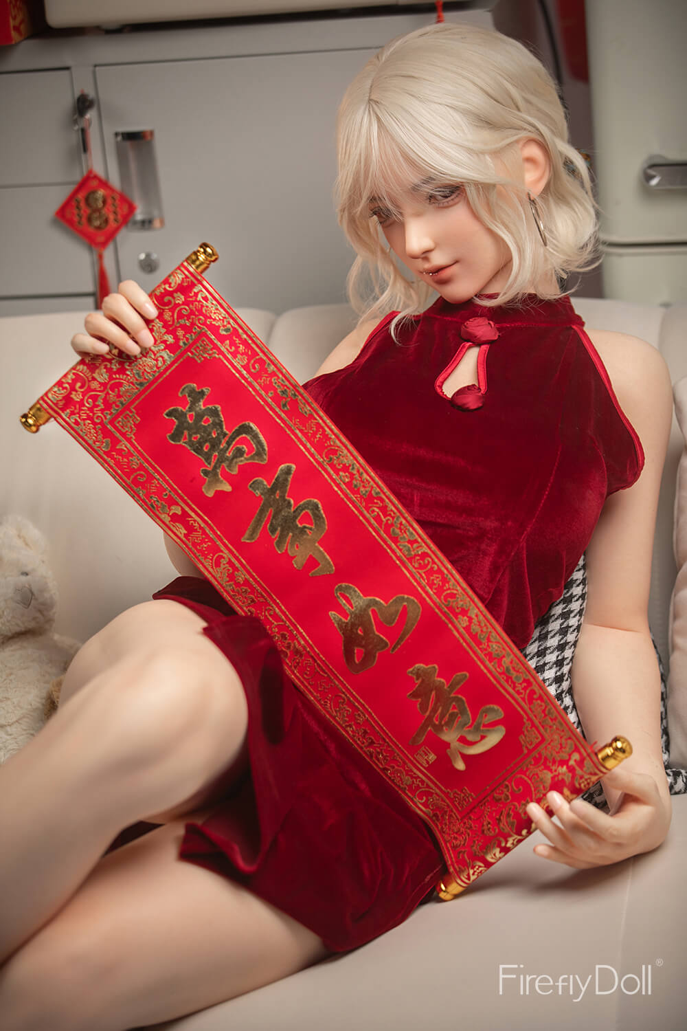 Firefly Doll 164cm (5ft3") Asiatic Tender Blonde Silicone Sex Love Doll - Linglong