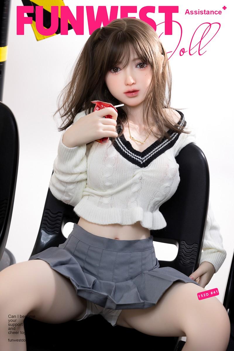 FunWest Doll 152cm (4ft9") Asian TPE Sex Doll Slim & Tender Fantasy Girl - D- Cup - Amy - In Stock | US Only