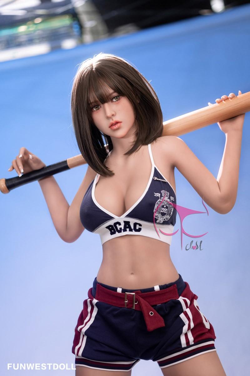 FunWest Doll 155cm (5ft1”) Asian Baseball Girl TPE Sex Doll - F-Cup - Darlene - In Stock | US Only