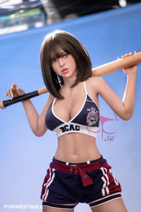 FunWest Doll 155cm (5ft1”) Asian Baseball Girl TPE Sex Doll - F-Cup - Darlene - In Stock | US Only