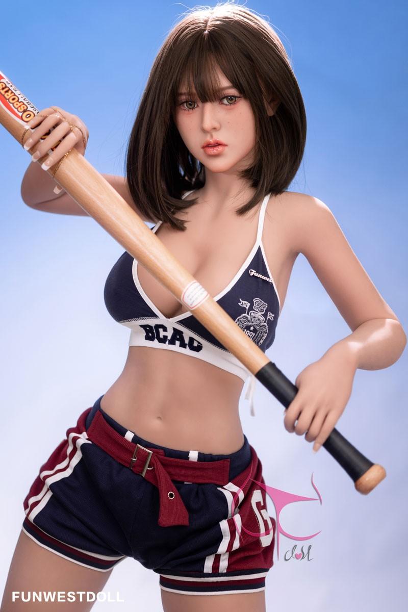 FunWest Doll 155cm (5ft1”) Asian Baseball Girl TPE Sex Doll - F-Cup - Darlene - In Stock | US Only