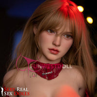 155cm (5ft1') F-Cup Blonde TPE Sex Doll in Elegant Red Lingerie [In Stock USA] - Bella, FunWest Doll, , Sexy Real Sex Dolls