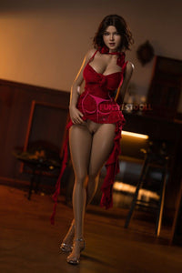 FunWest Doll 157cm (5f2') G-Cup Lady in Red Silicone Sex Doll - Rose