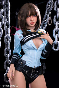 FunWest Doll 157cm (5ft2') C-Cup Life Like Asian Sex Doll with Tiny Breasts - Eudora